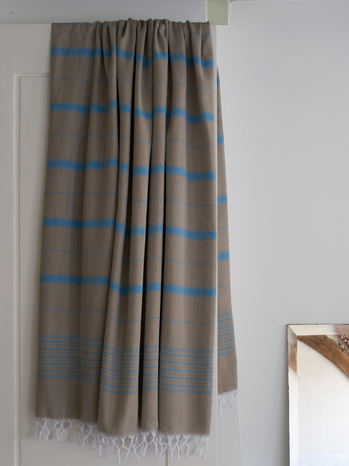 hammam towel XL olive green/ocean blue 220x160cm